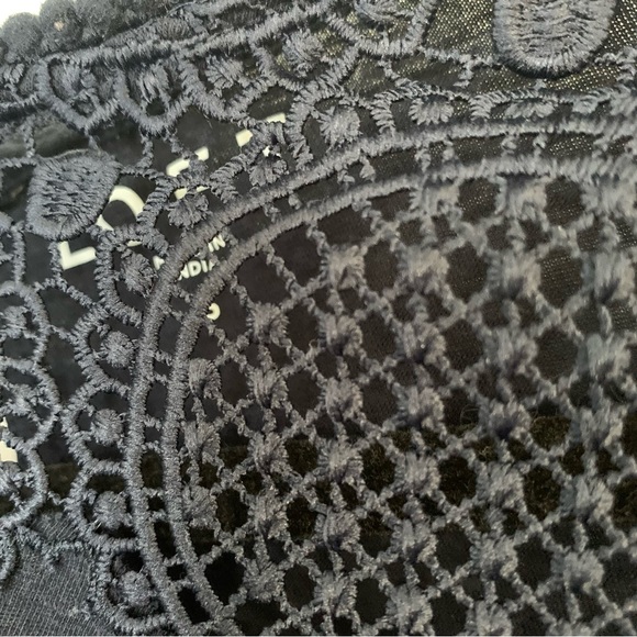 Navy Loft Lace T-shirt - Picture 2 of 4